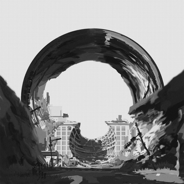 Cover artwork for 暗く黒く